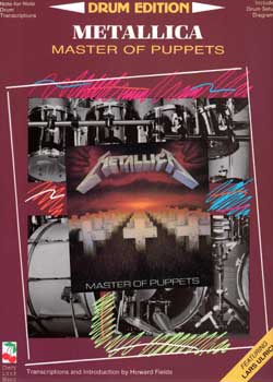 Master of Puppets Drum notation songbook PDF.