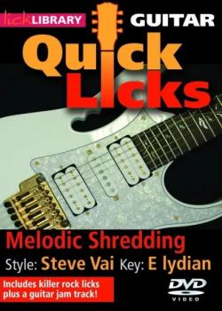 Quick Licks Melodic Shredding Style Steve Vai